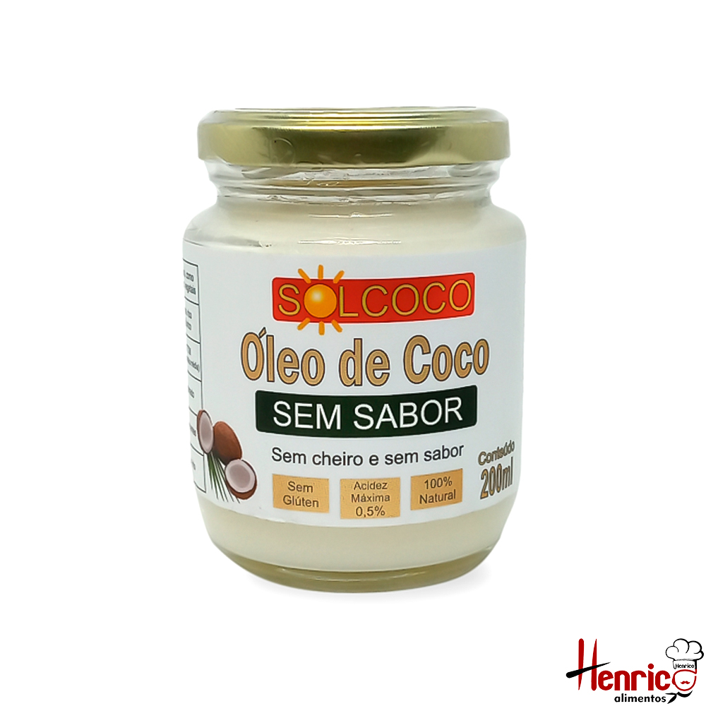 ÓLEO DE COCO SEM SABOR/ CHEIRO 200ml - SO...